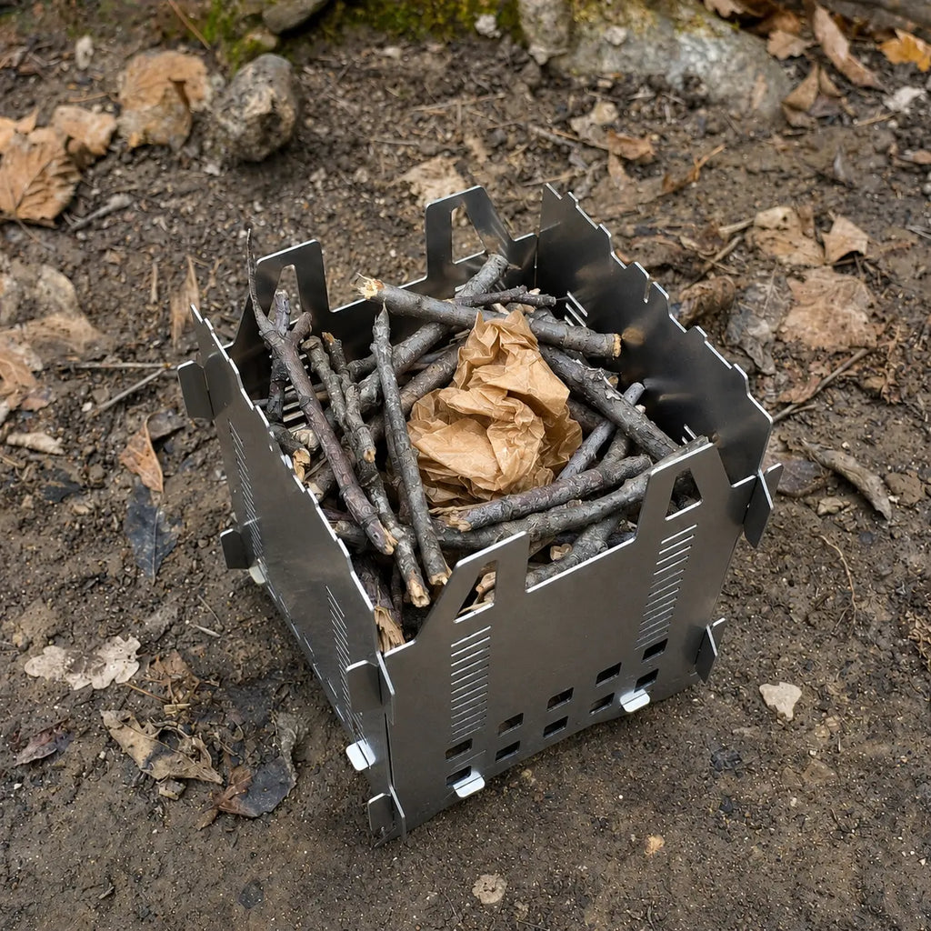Réchaud à bois FABOGLISS V2 – Inox 304L – Fabriqué en France